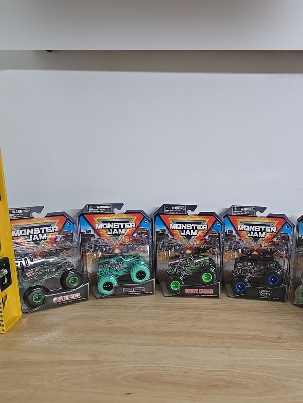 Monster Jam Grave Digger Bundle Of 6 RARE Bundle Ghost Crew Chase Variant Set